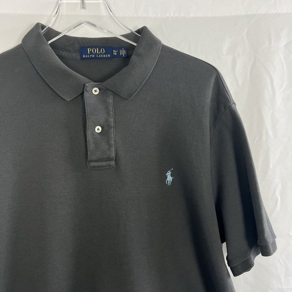 Polo by Ralph Lauren Other - Ralph Lauren Polo Shirt Adult X-Large Grey & Blue Polo Pony Rugby Cotton Men XL